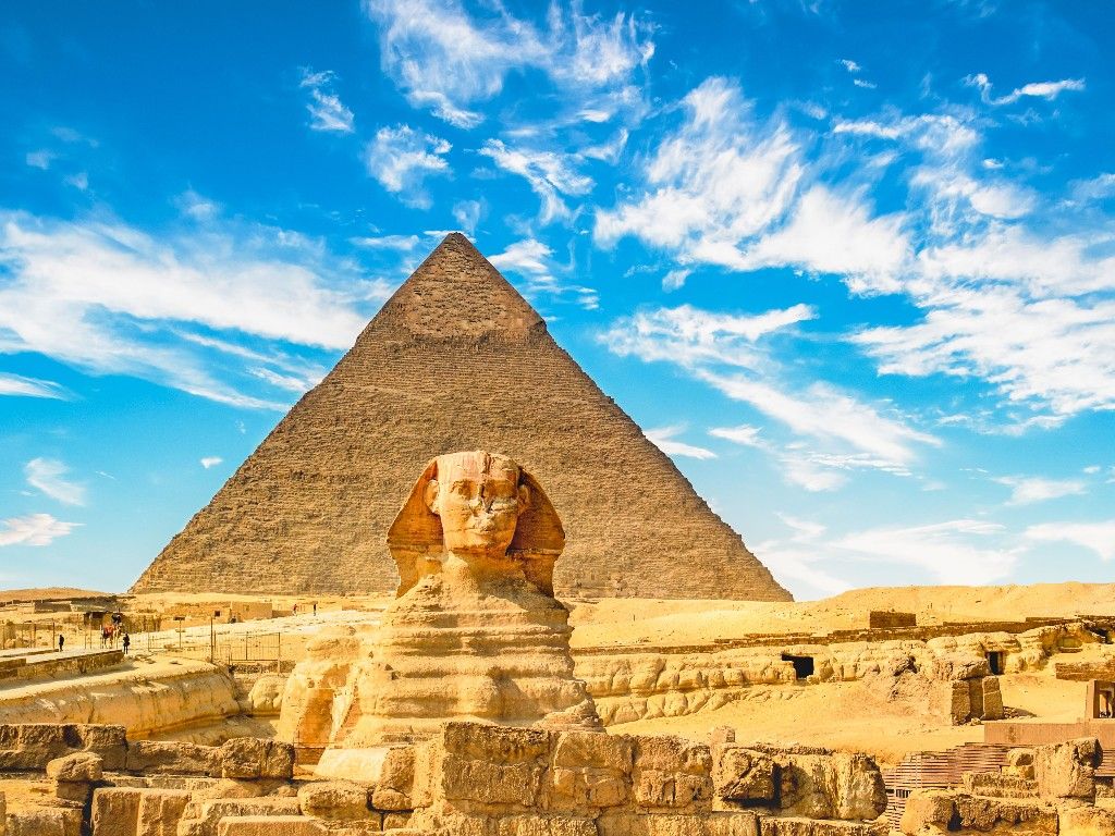 The Sphinx and Pyramid 