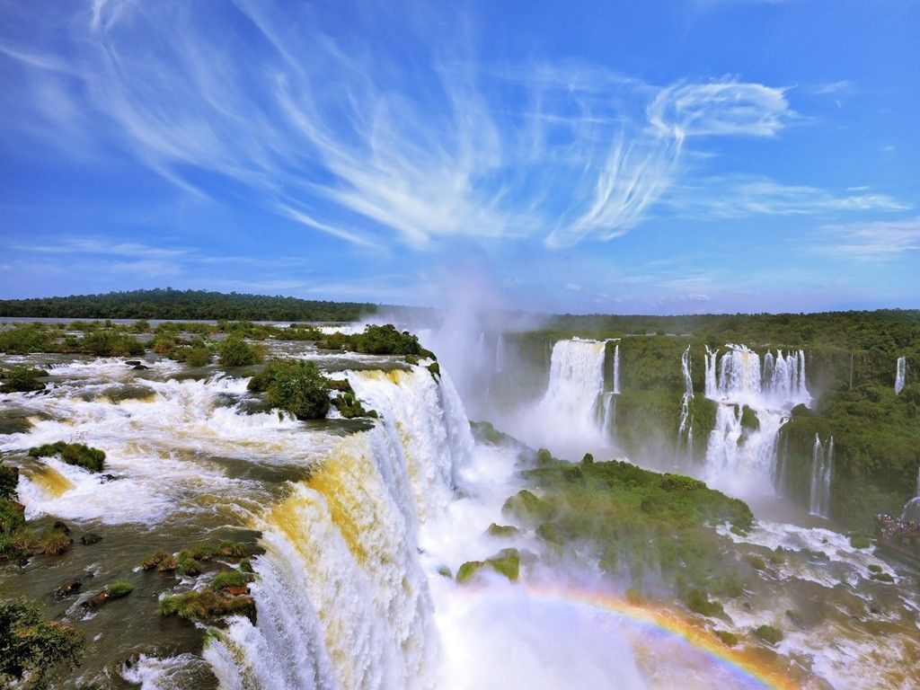 The grand Iguazu Falls